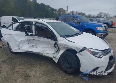 2015 Toyota Corolla Le из США, поврежденный, VIN 2T1BURHE0FC371689